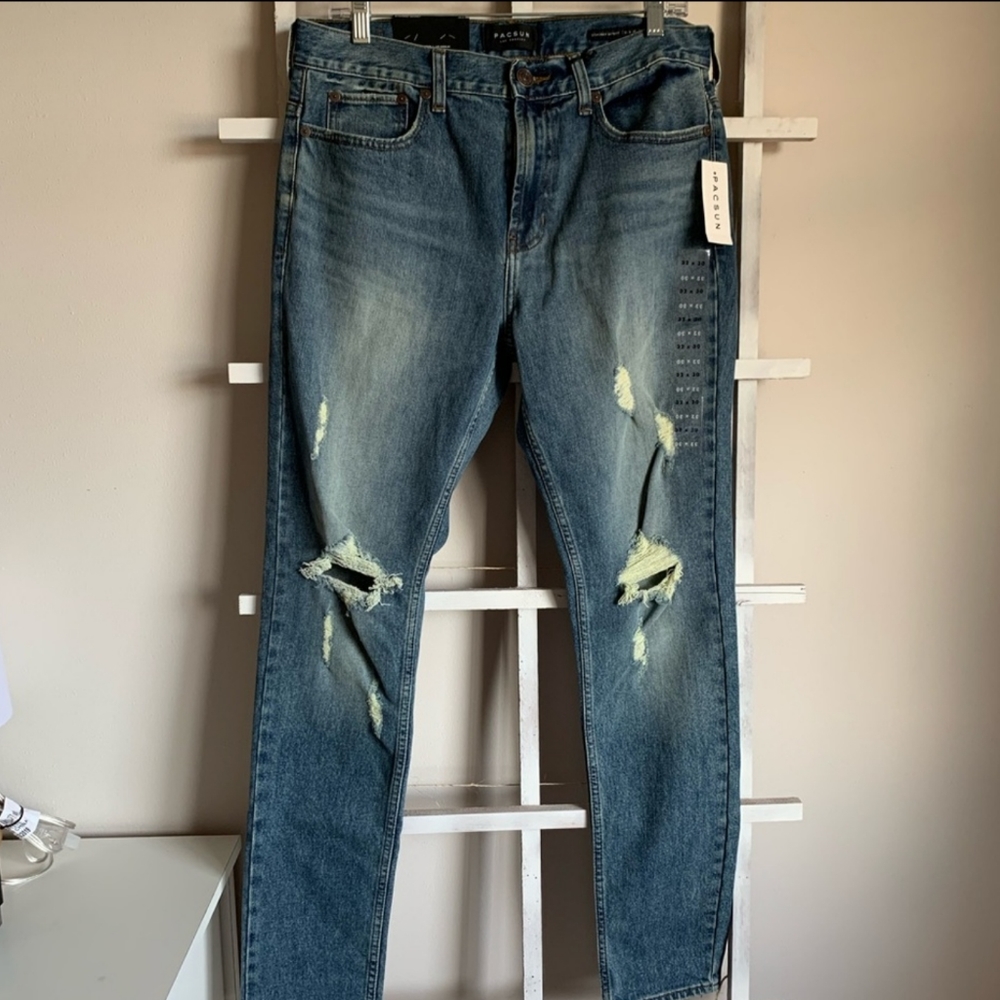 Stacked skinny jeans